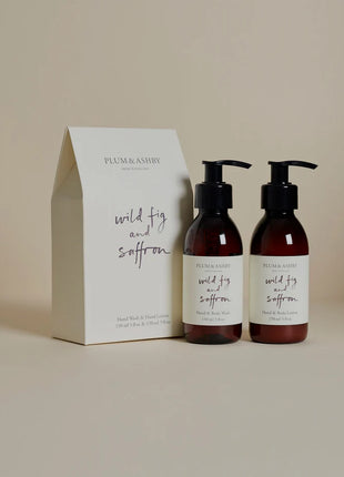 Plum & Ashby Hand Wash & Lotion Set, Wild Fig & Saffron