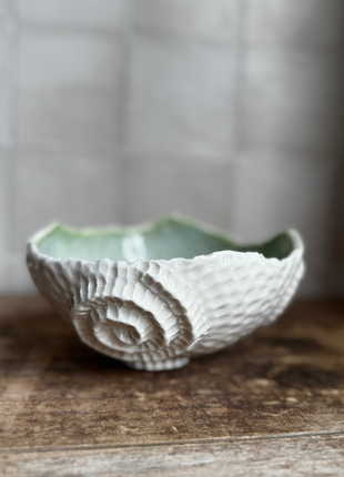 Jackie Hunter Large Porcelain Bowl Green