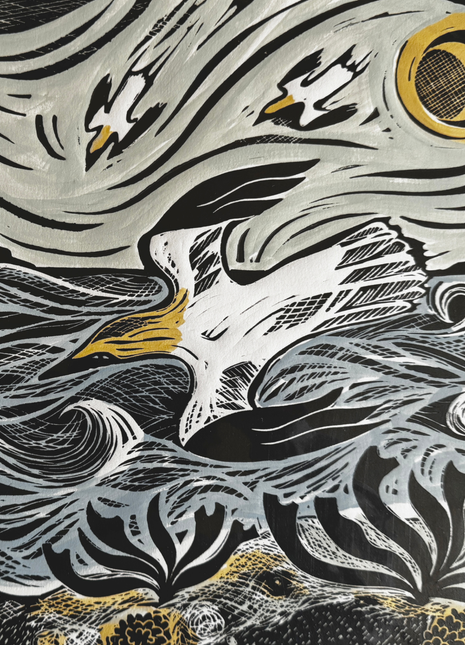 Kate Millbank Diving Gannets Print