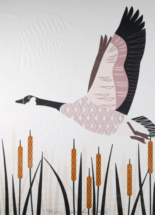 Ashley Hutchinson Flying Canada Goose Mounted