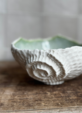 Jackie Hunter Large Porcelain Bowl Green