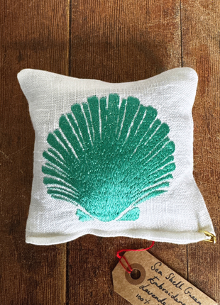 Hannah Shkandrij Embroidered Lavender Filled Linen Bag
