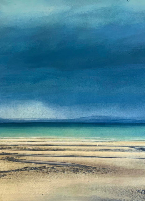 Jill Hodge Heavy Skies Over Gullane Framed