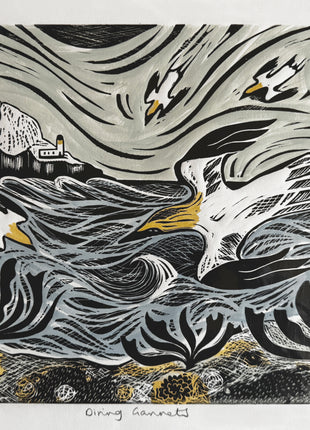 Kate Millbank Diving Gannets Print
