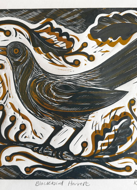Kate Millbank Blackbird Harvest Print