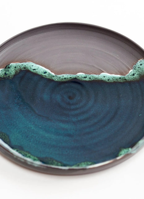 Kirsty Adams Small Shoreline Plate Onyx Black Porcelain