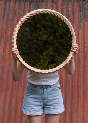 OINK, Kruller Midi Mirror, Ash
