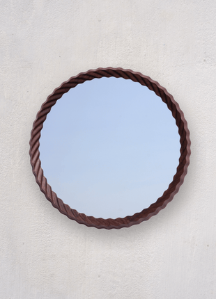 OINK, Kruller Midi Mirror, Walnut