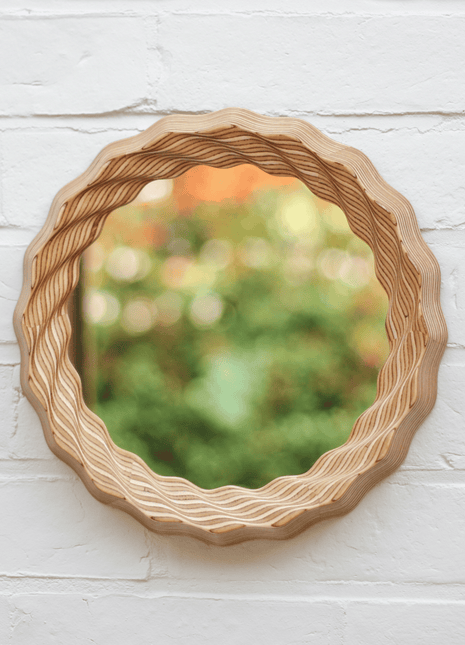OINK, Kruller Porthole Mirror, Birch Plywood