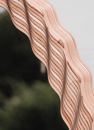 OINK, Kruller Midi Mirror, Birch Plywood