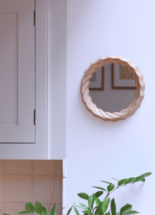 OINK, Kruller Porthole Mirror, Birch Plywood