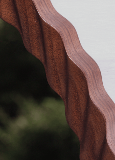 OINK, Kruller Porthole Mirror, Walnut