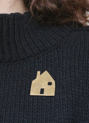 Follow The Magpie Brass Pin, The Hearth