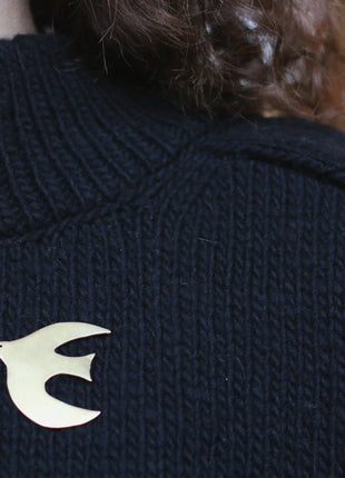 Follow The Magpie Brass Pin, The Wayfarer
