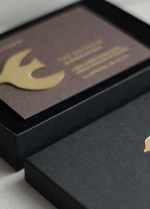 Follow The Magpie Brass Pin, The Wayfarer