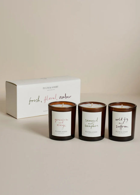 Plum & Ashby Scented Candles x3
