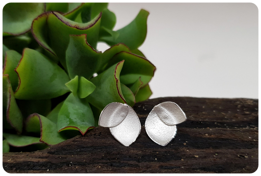 Donna Barry - Orchid leaf silver studs